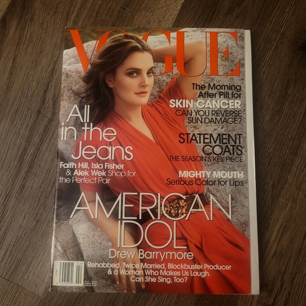Vogue Magazine Drew Barrymore